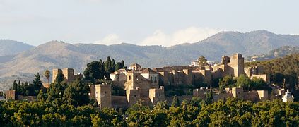 Alcazaba de Málaga desde el puerto